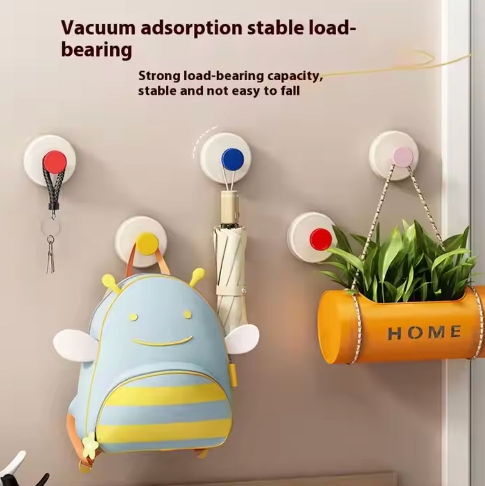 Rotating Vacuum Suction Wall Hook