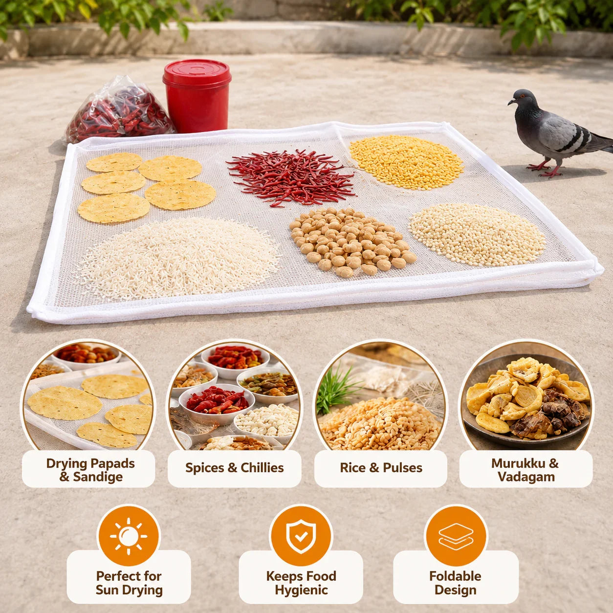Multipurpose Sun Drying Cloth