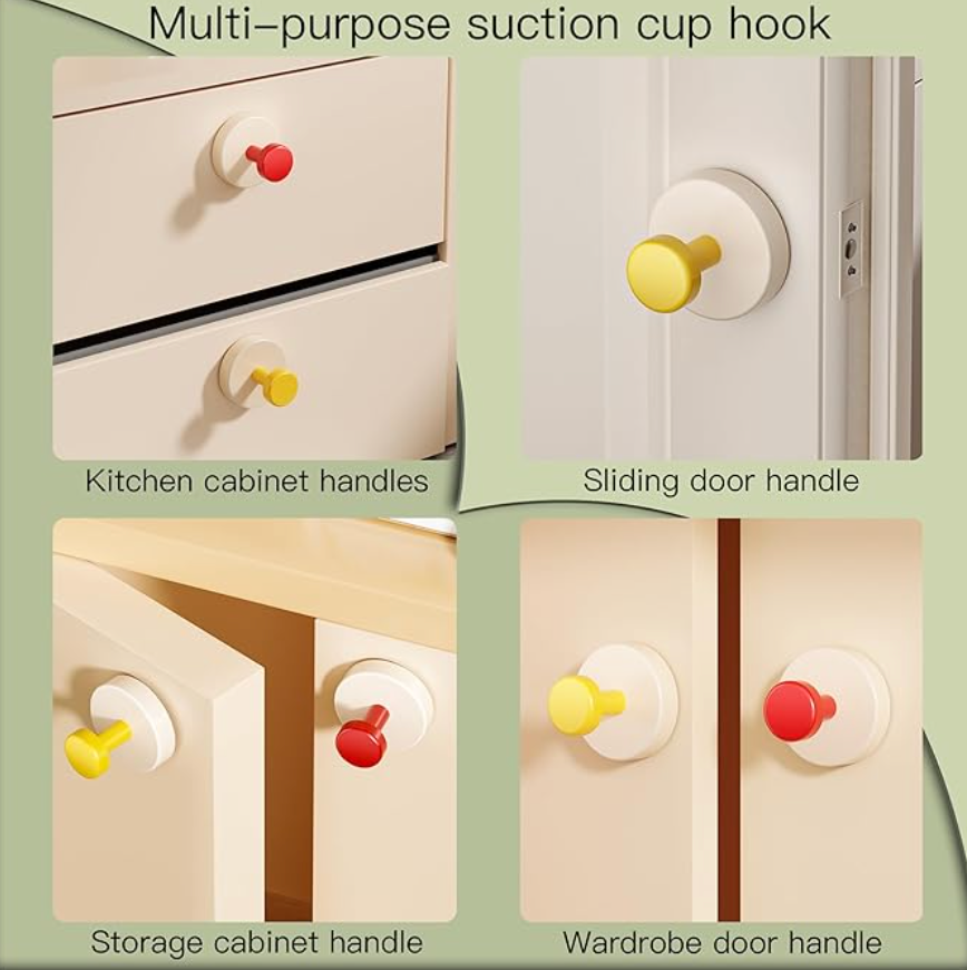 Rotating Vacuum Suction Wall Hook