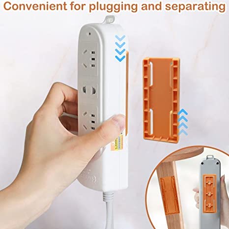 Heavy-Duty Power Strip Wall Mount Holder