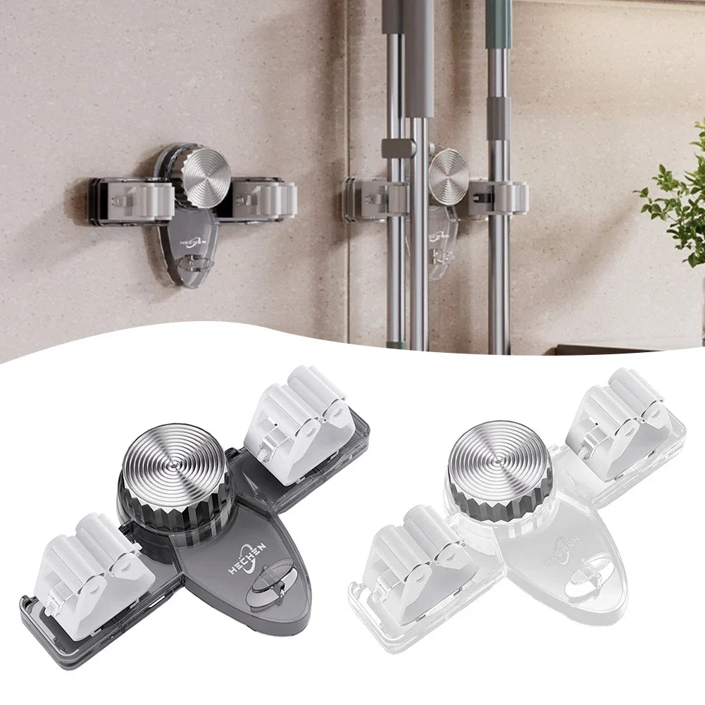 Wall Mount Mop Grippers Holder