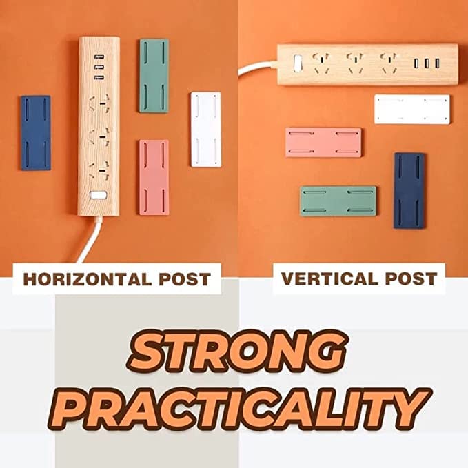 Heavy-Duty Power Strip Wall Mount Holder