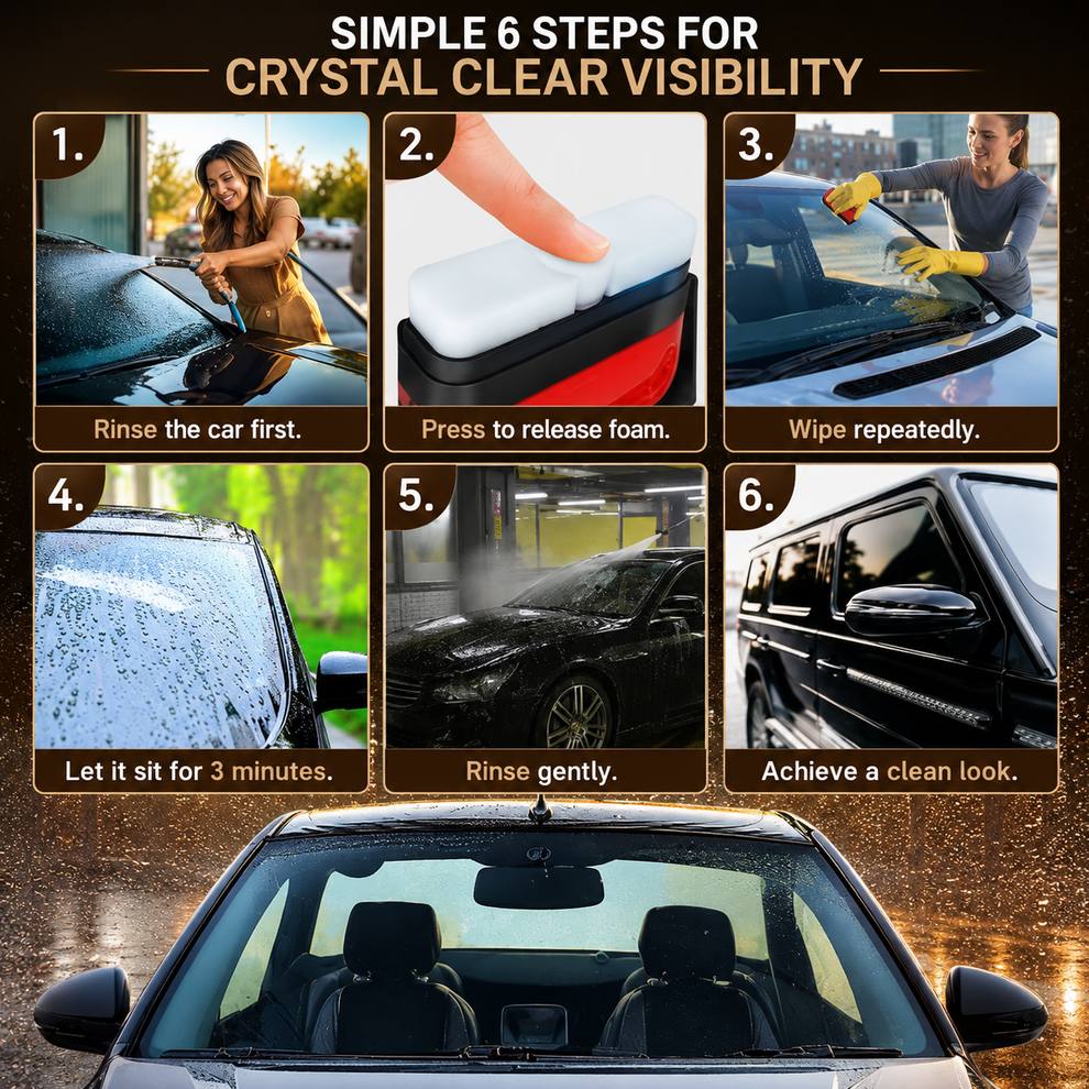 Car Windshield  Glass Cleaning Brush